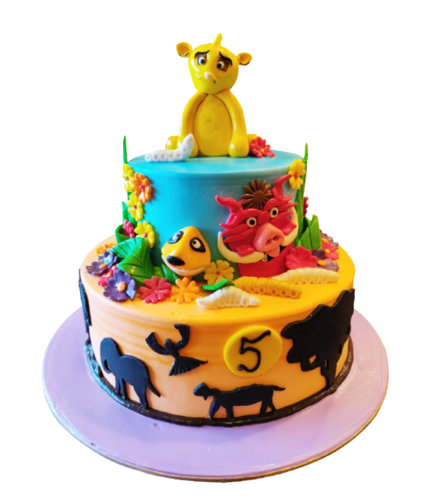 Jungle theme cake -1